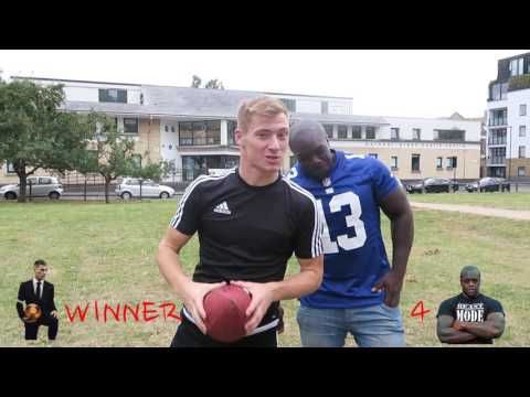 NFL CHALLENGES FT AKINFENWA! MAN VS BEAST!!!