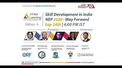 AIDed Learning - Edition 4 | Skill Development In India NEP 2020 - Way forward