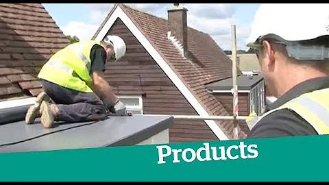 What type of roof is on a flat roof?
