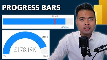 NATIVE PROGRESS BARS using GAUGE or LINE CHARTS Step by Step // Beginners Guide to Power BI in 2023