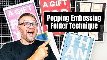 3D Embossing Folders The POP Technique You Need to Try