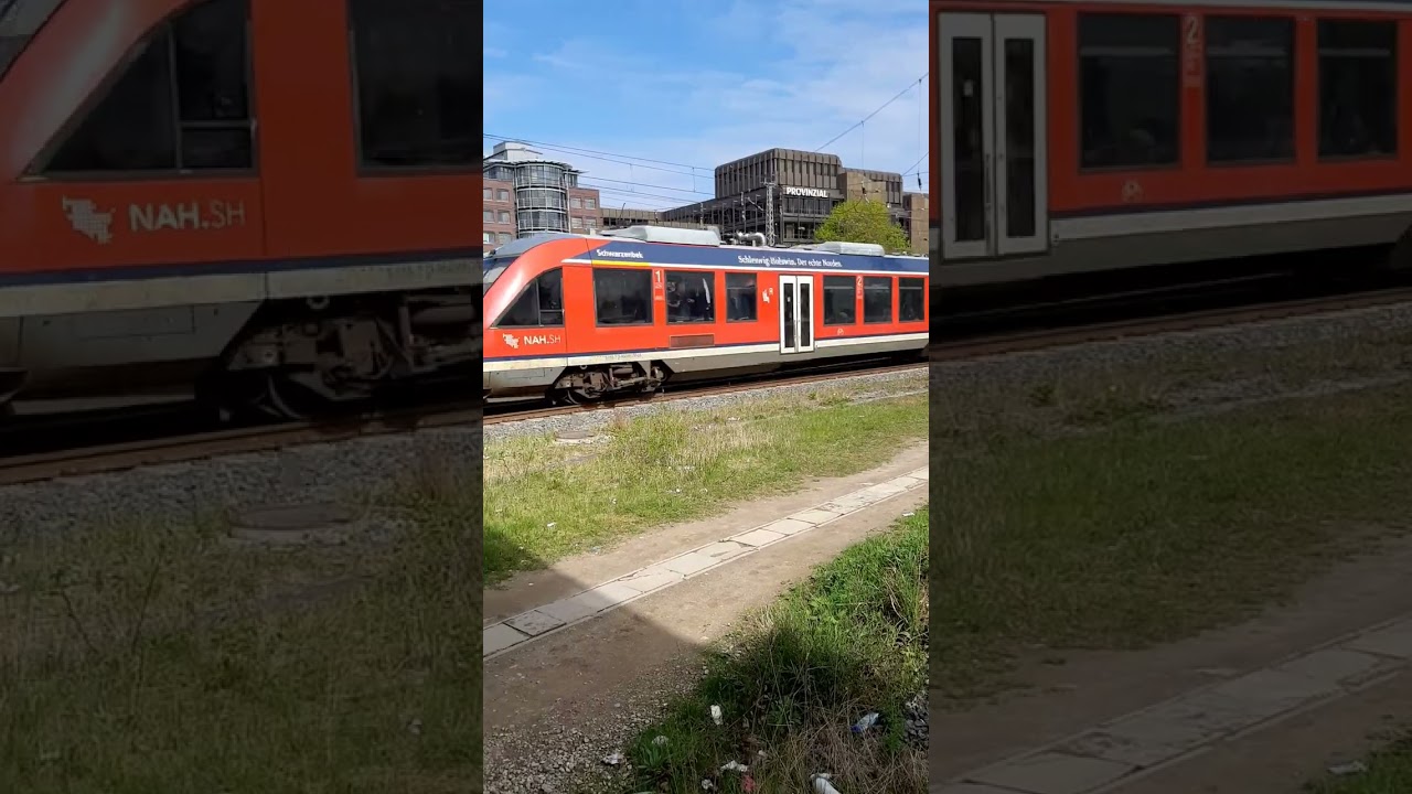 🚆 Triebwagen Typ Lint DB 648 im Doppel fährt als erx RB 83 von Kiel-Hbf in Richtung Lüneburg