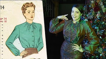 Adding a Hidden Button Placket // A Festive Silk Blouse