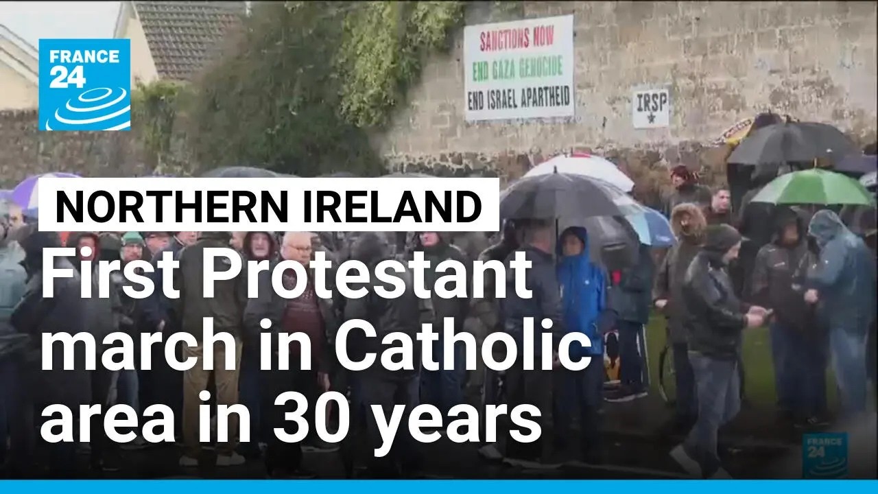 First Protestant march in Catholic area in nearly 30 years • FRANCE 24 English