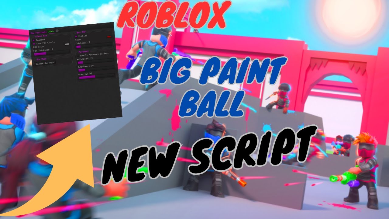 Big PaintBall Script GUI Gun Mode ESP Aimbot YouTube
