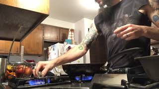 Stove top Dabb while making breakfast