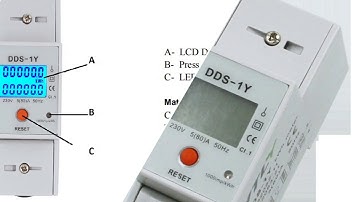 a simple single phase two module Din-Rail meter with RS485 communication, MODBUS protocol.