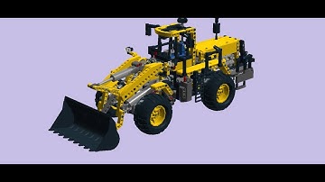 Lego Technic - 8265 Front Loader - LDD speed build