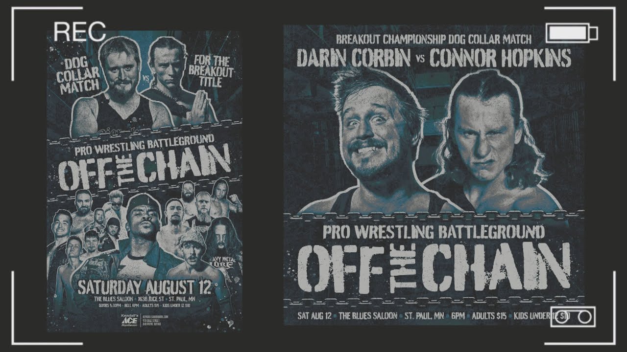 Pro Wrestling Battleground Off the Chain Dog Collar Match for The