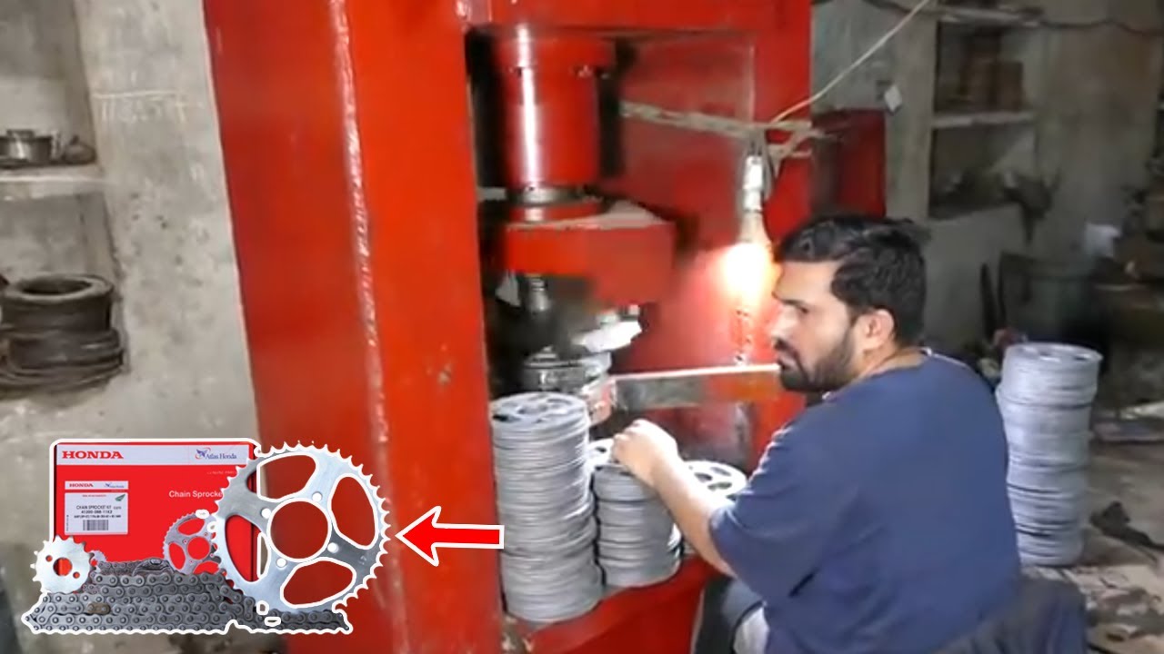 Manufacturing Process of Motorcycle a Sprocket with amazing skills