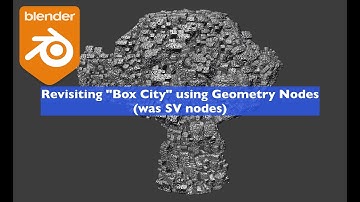 LIVENODING Revisiting the BOX CITY Using Geometry Nodes and SV Nodes
