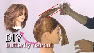 DIY Butterfly haircut| layered haircut|cara potong rambut layer butterfly screenshot 5