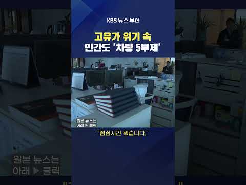 2026.04.02. #차량5부제 #고유가 중동사태 지역기업 화상회의 에너지절감 전형서기자