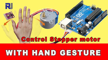 control 28BYJ-48 Stepper motor with hand gesture using Arduino - RJT633