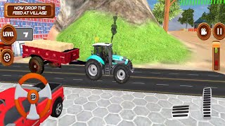 Conquer the Fields : Tractor Driving Simulator | Indian Farming In Modern Village - Android Gameplay screenshot 4
