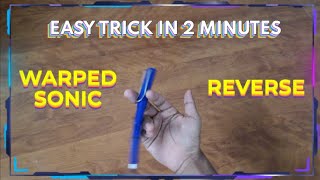 WARPED SONIC REVERSE Pen spinning Trick || EASY Beginner Tricks !! || LEVEL 15 || DARKXSPIN