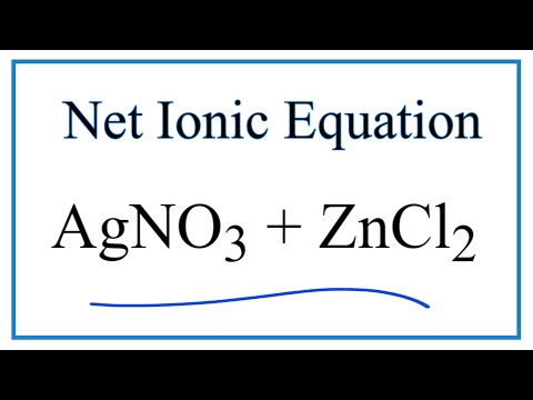 Как написать суммарное ионное уравнение для AgNO3 + ZnCl2 = AgCl + Zn(NO3)2