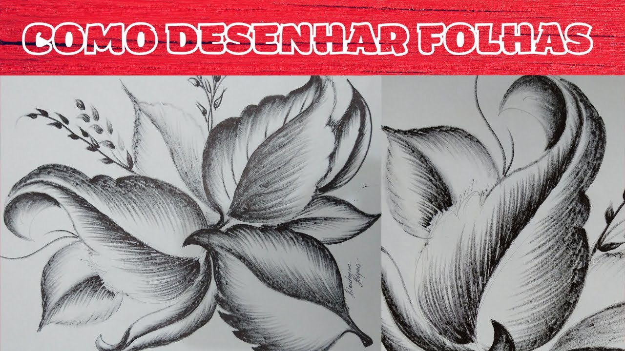 COMO DESENHAR FOLHAS