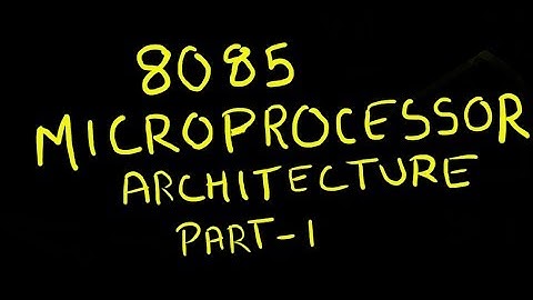 8085 Microprocessor Architecture