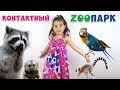 Контактный Зоопарк. Дети в зоопарке гладят животных. Видео для детей. Zoo animals