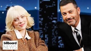 Billie Eilish Punches Jimmy Kimmel In The Stomach \& Cuts A Fan’s Hair | Billboard News