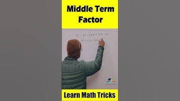 🔴 Middle Term Factor || Factorization of Polynomial || #shortsvideo #Shorts  #viral #trending