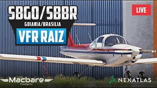 [Flight Simulator 2020] VFR Raiz - SBGO/SBBR - Goiânia/Brasília - Online IVAO