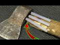 THE CARPENTERS DON'T WANT YOU TO KNOW THIS! Few people know about this modern ax heading method!