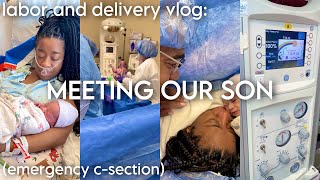 THE OFFICIAL BIRTH OF OUR SON♡ EMERGENCY C-SECTION | Labor & Delivery Vlog