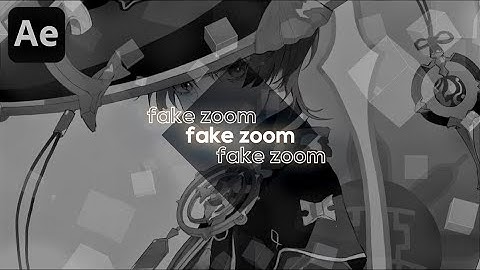 fake zoom(+bonus) | After Effects tutorial
