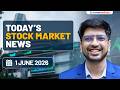 Daily Stock Market News(1 June 2026):US‑Iran Talks, India‑US Trade Pact, RBI MPC, IIP & Q4 Results