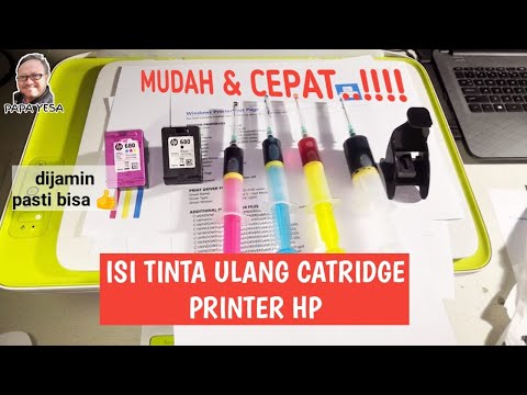 Video: Cara Isi Ulang Cartridge Printer Hp