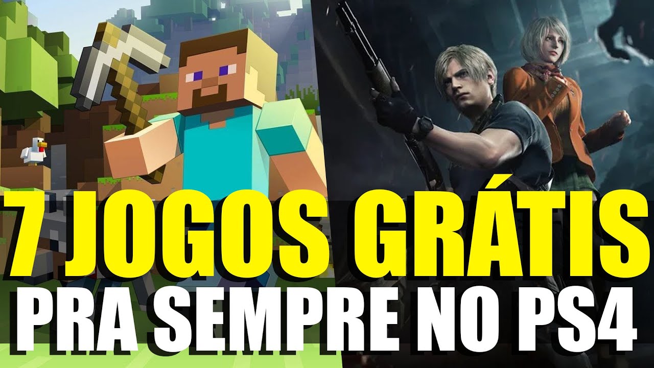 7 JOGOS GRÁTIS PRA SEMPRE PARA JOGAR NO PS4 E PS5! 