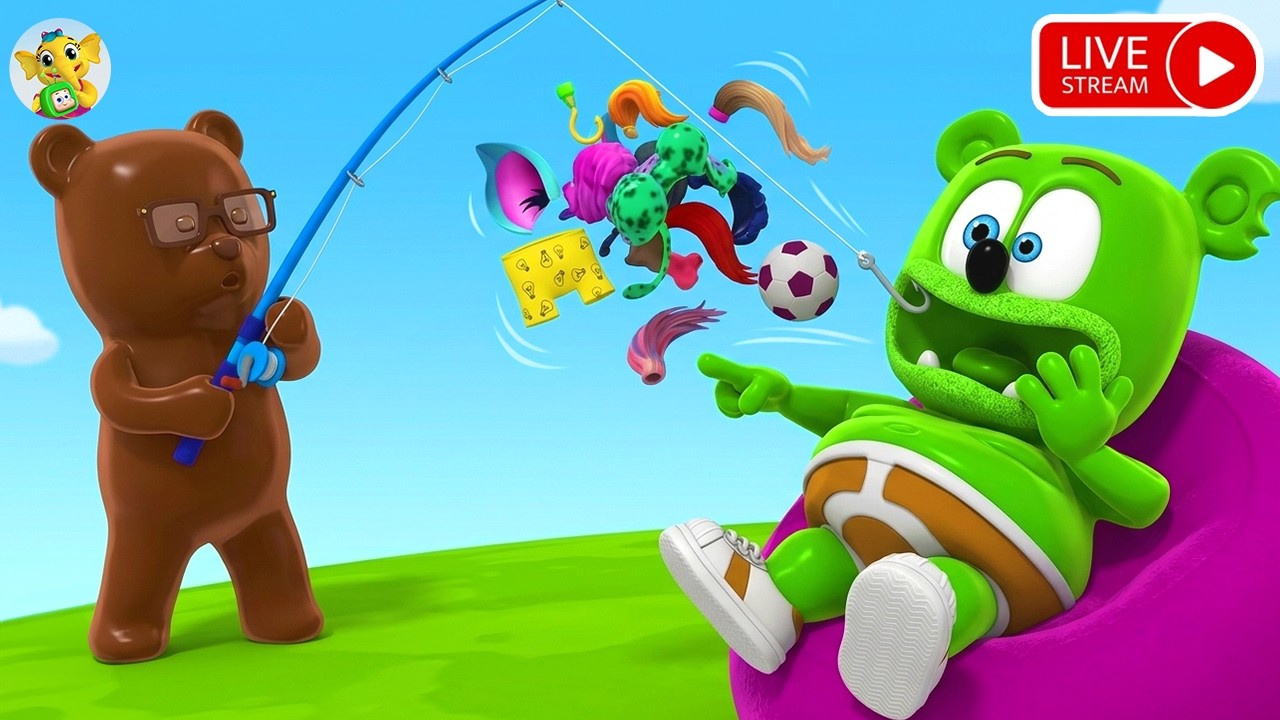 Gummy Bear All Favorite Songs 🔴 LIVE | Nonstop Songs | Dance Songs LIVE | Candy Fun | Baby Toonz