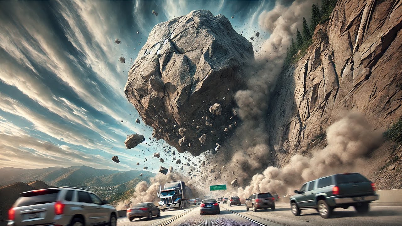 GIGANTIC Rockfalls Caught On Camera