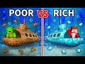 JJ and Mikey: POOR vs RICH Submarine Battle in Minecraft - Maizen