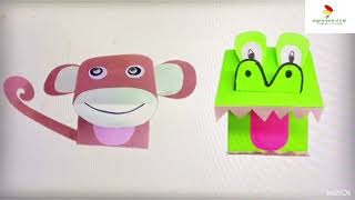Storytelling Puppet Craft Crocodile And Monkey Puppet Diy Crocodile Puppet Diy Monkey Puppet