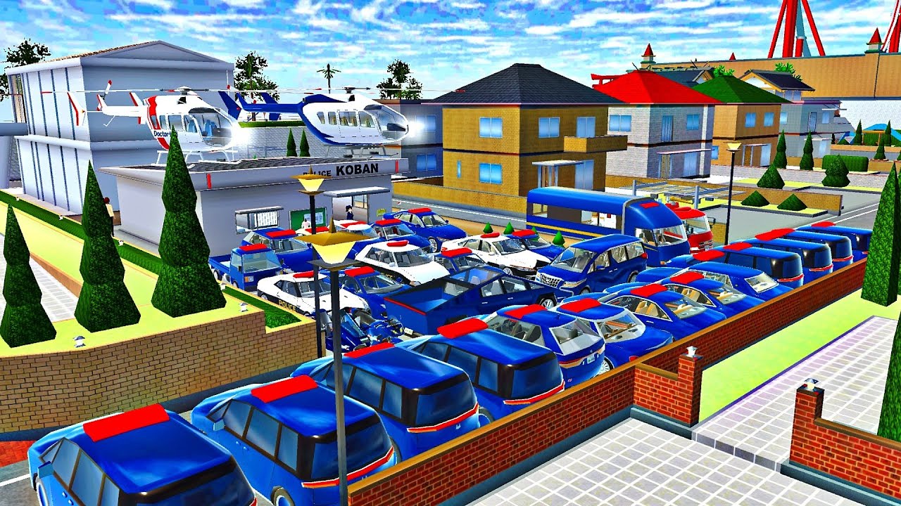 POLICE CAR 🚓 - Police Officer 2 - All BLUE POLICE CARS COLLECT - SAKURA 🥶🥳🤩