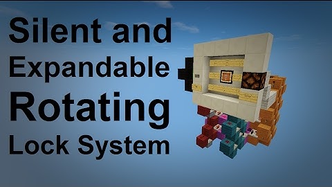 Rotating Item Frame Combination Lock | Silent and Expandable