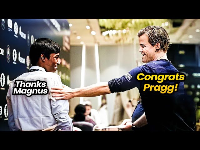 Enquanto Praggnanandhaa e Magnus Carlsen lutavam pelo primeiro