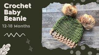 12-18 Months Bulky Crochet Hat - Whitley Beanie