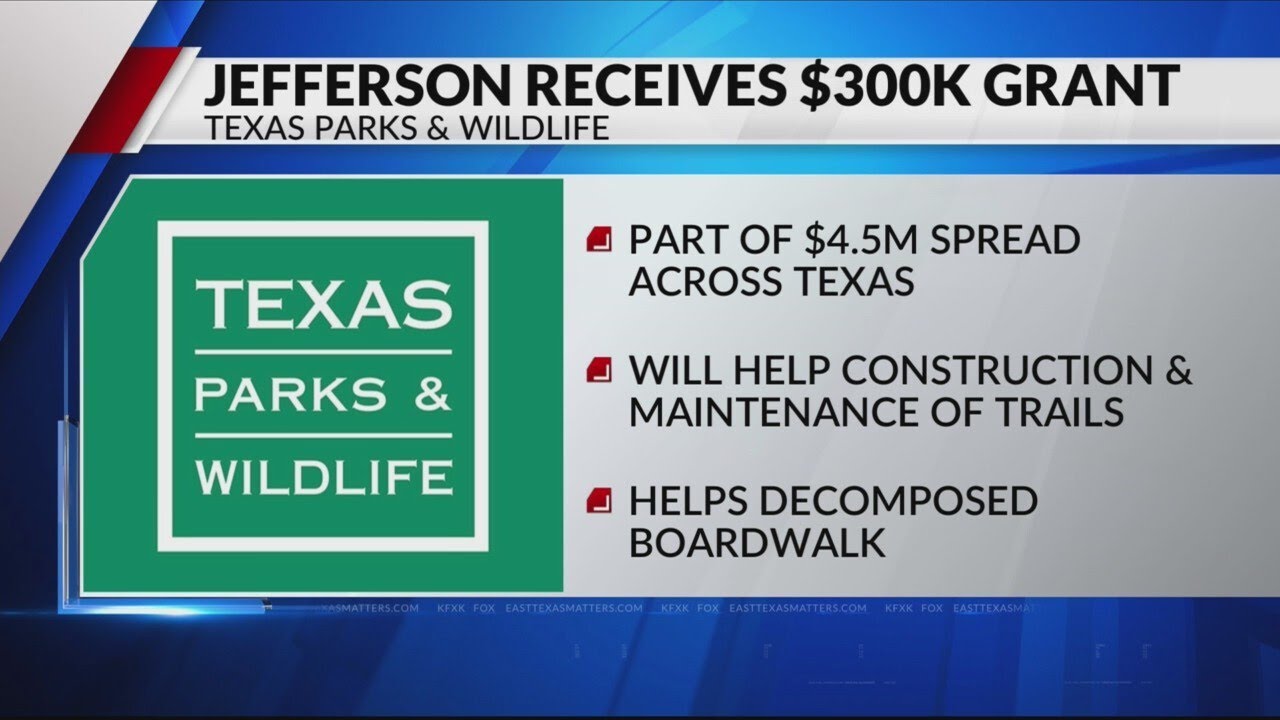 Texas Parks and Wildlife awards $300,000 grant toward Marion County hiking trail repair