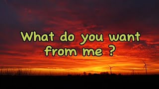 Pink Floyd - What do you want from me #lyrics