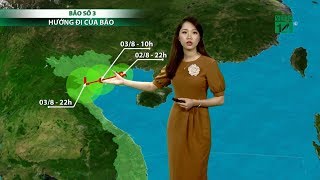 Thời Tiết Cuối Ngày 02082019 Đêm Nay Bão Số 3 Đi Vào Đất Tiền Các Tỉnh Quảng Ninh-Nam Định Vtc14