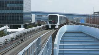 【HD版】 ゆりかもめ7300系豊洲駅を発車、7000系豊洲駅に到着