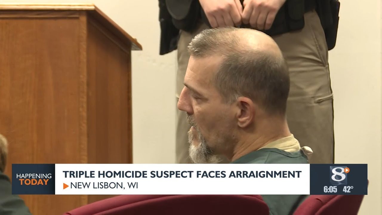Triple homicide suspect faces arraignment - YouTube