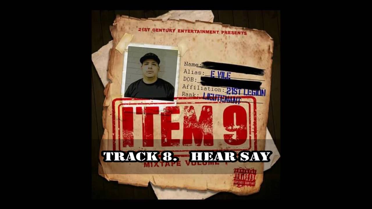 Track 8.  HEAR SAY - E-VILE  Item 9 Mix Tape Volume 1