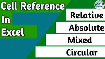 Cell Reference in Excel | Relative, Absolute, Mixed & Circular Cell Reference | In Hindi