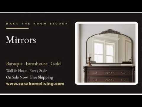Mirrors Collections— French Baroque, Farmhouse & Gold Wall Mirrors | Up to 35% Off + Free Shipping