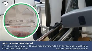 Máy in phun date chai nước | Máy in phun NSX HSD lên chai nước suối | Máy in Domino | LH: 0902259421